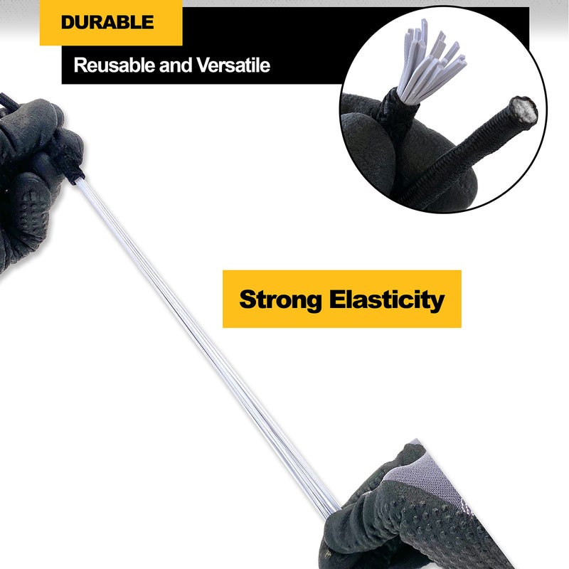 Wellmax 9 inch 50 Piece Heavy Duty 5mm Ball Bungee Canopy Cord by Wellmax, Black Color - Image 5